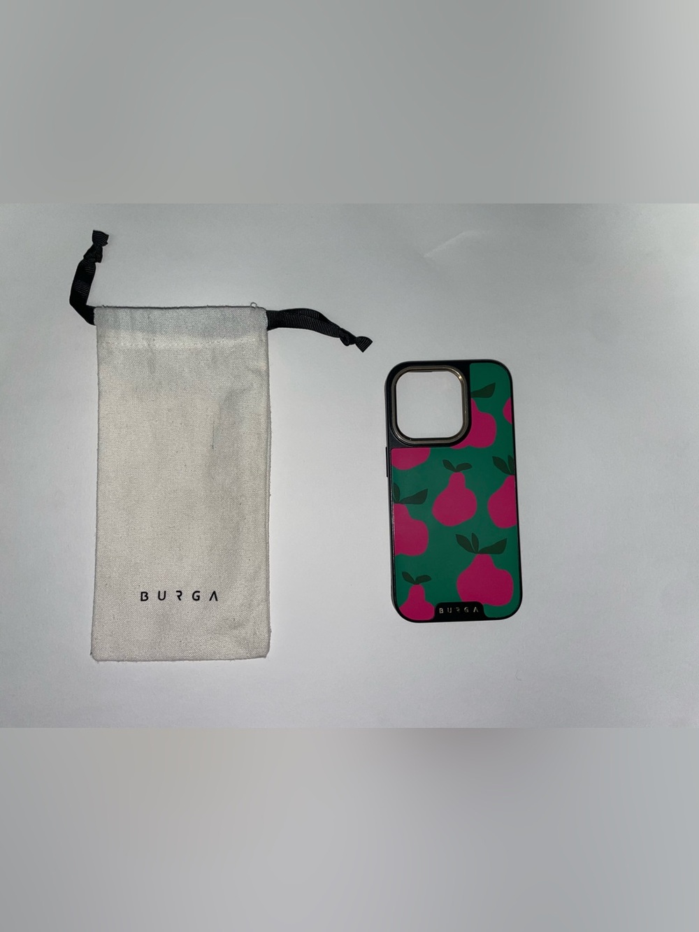 Burga Green Pink Pear Print Phone Case